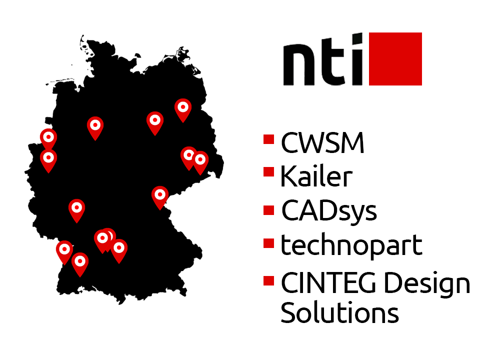 Karte, die zeigt, wo in Deutschland wir Büros haben