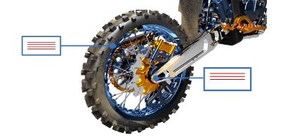 Bildet illustrerer et motorsykkelhjul i Fusion 360